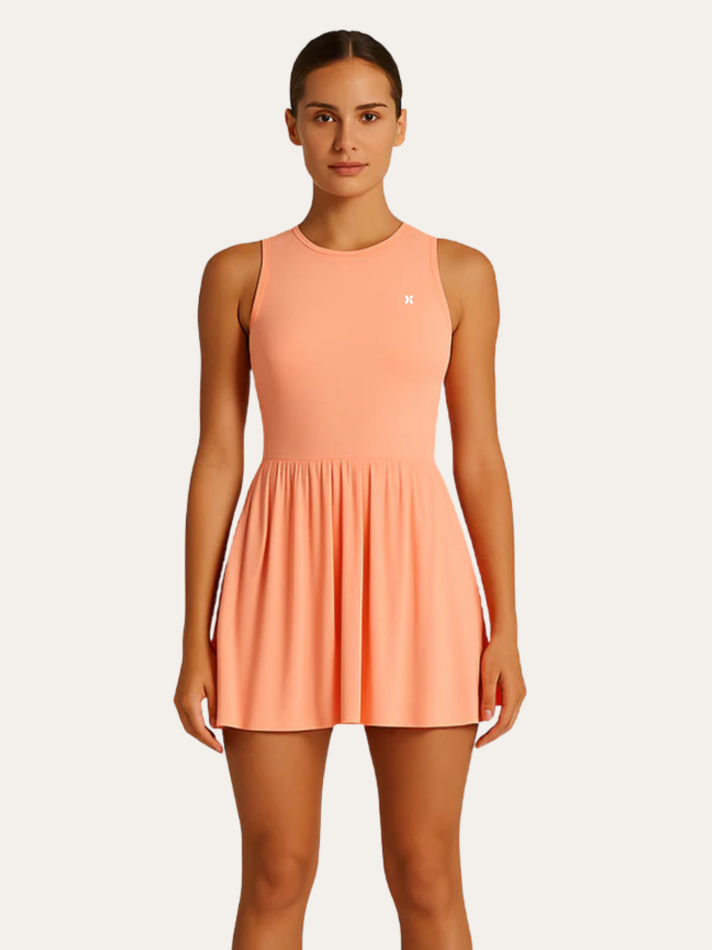 Mina - Ultra Soft Peach Padel Dress