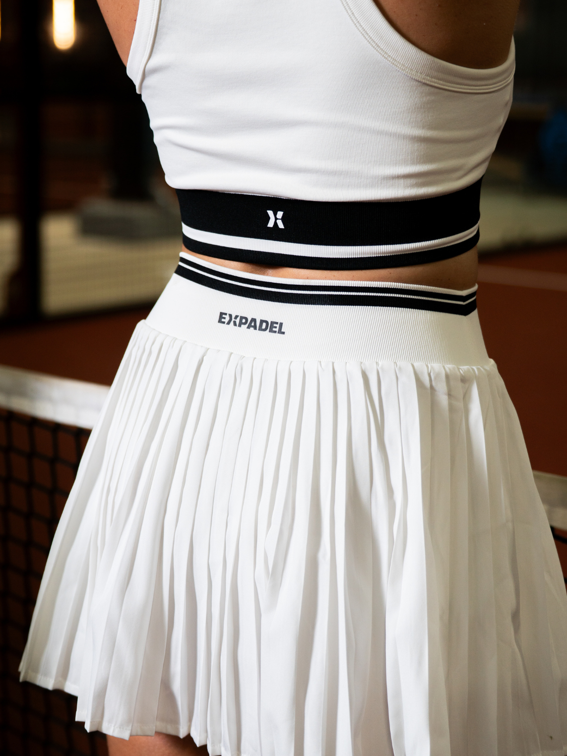 Miri - White Contrast 2-Piece Padel Set