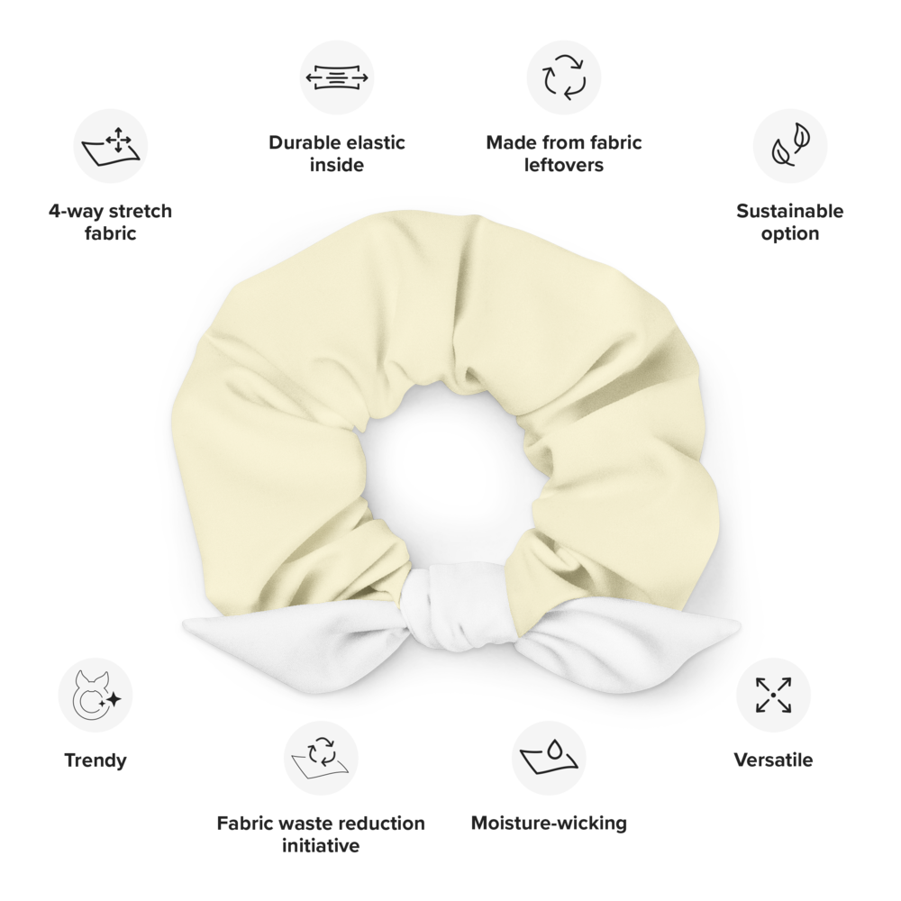 Yellow Cloud Scrunchie