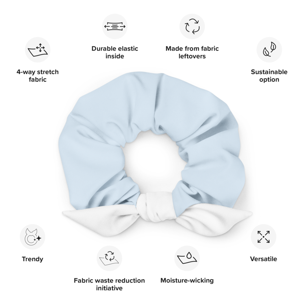 Blue Ice Scrunchie
