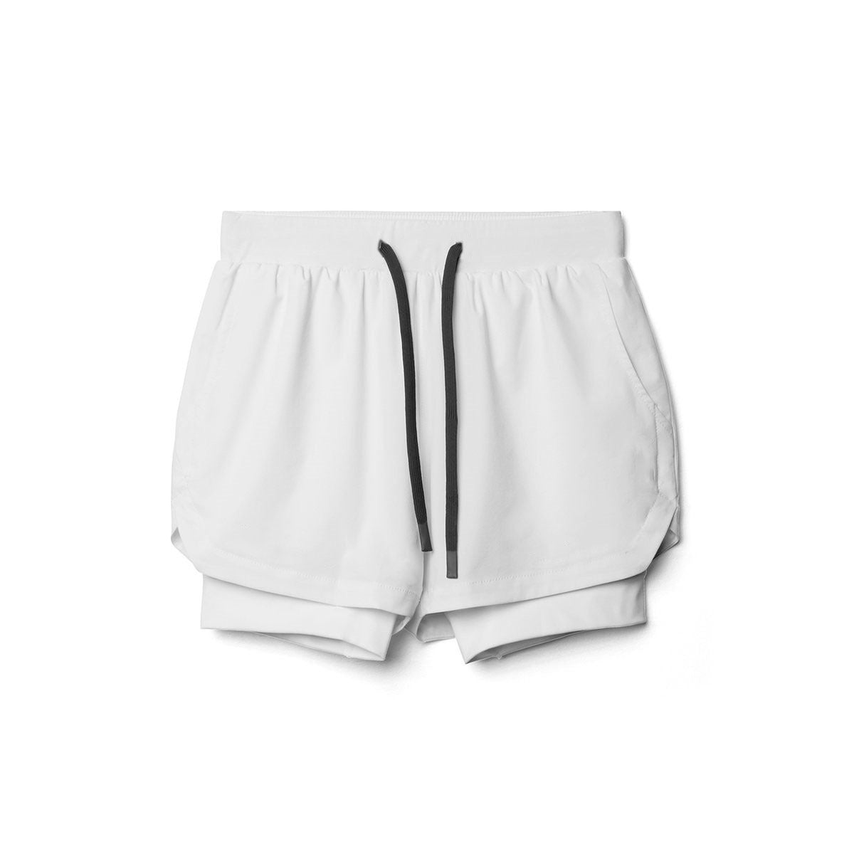 Haim - Double Layer White Padel Shorts