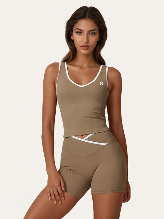 Ora - Cross Body Beige Padel Set