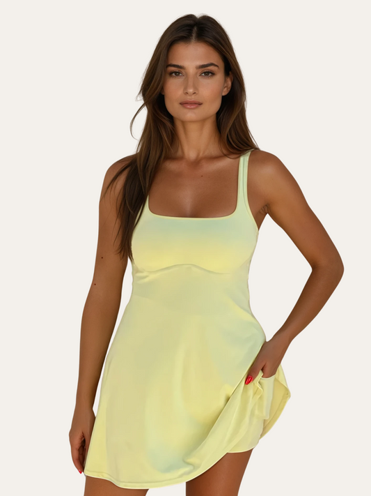Lichi - Second Skin Yellow Padel Dress